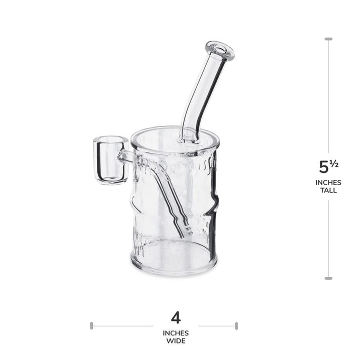Ooze | Quartz Mini Rig - Toxic Barrel Bongs Cannatron