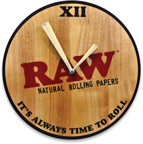 RAW | WOODEN CLOCK Flag · Sign · Deco ONE