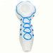 Glow In The Dark Glass Smoking Spoon Hand Pipe Glass Pipe NIBO Distribution WHITE