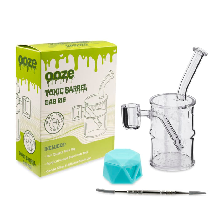 Ooze | Quartz Mini Rig - Toxic Barrel Bongs Cannatron