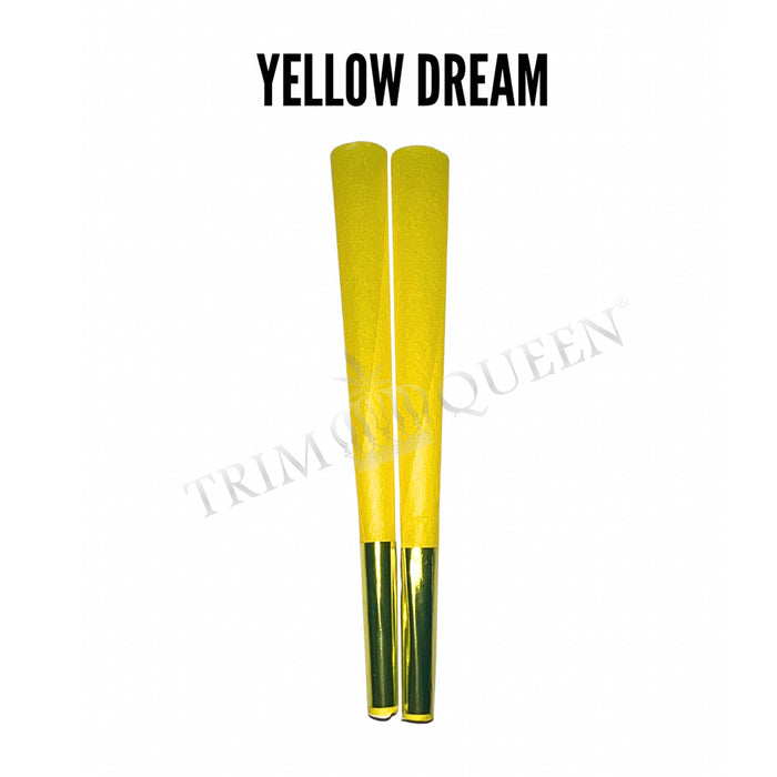 TRIM QUEEN | KING SIZE TOKE CONES-8 CONES Pre-rolled Cone Trim Queen YELLOW