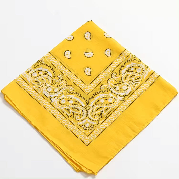Cotton Bandana 12 display Bandana NIBO Distribution Yellow