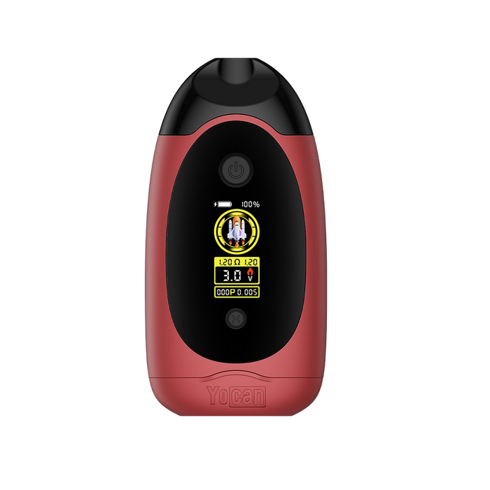 Yocan | Dubb Dual Cartridge Digital Vaporizer Assorted Colours 510 Battery Smoking Cat Distribution(S) BURGUNDY