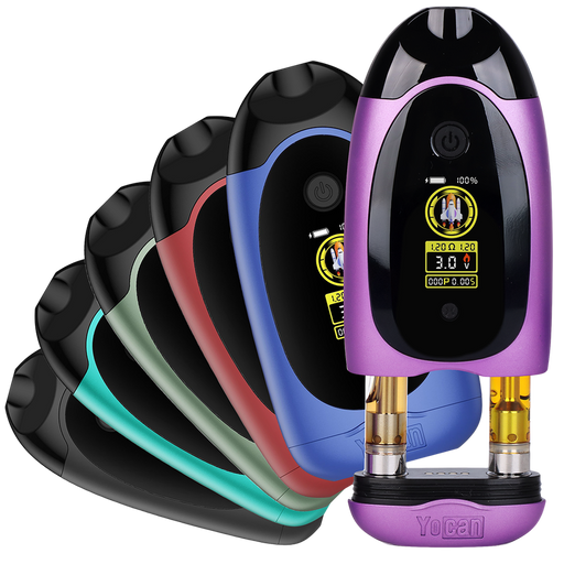 Yocan | Dubb Dual Cartridge Digital Vaporizer Assorted Colours 510 Battery Smoking Cat Distribution(S)