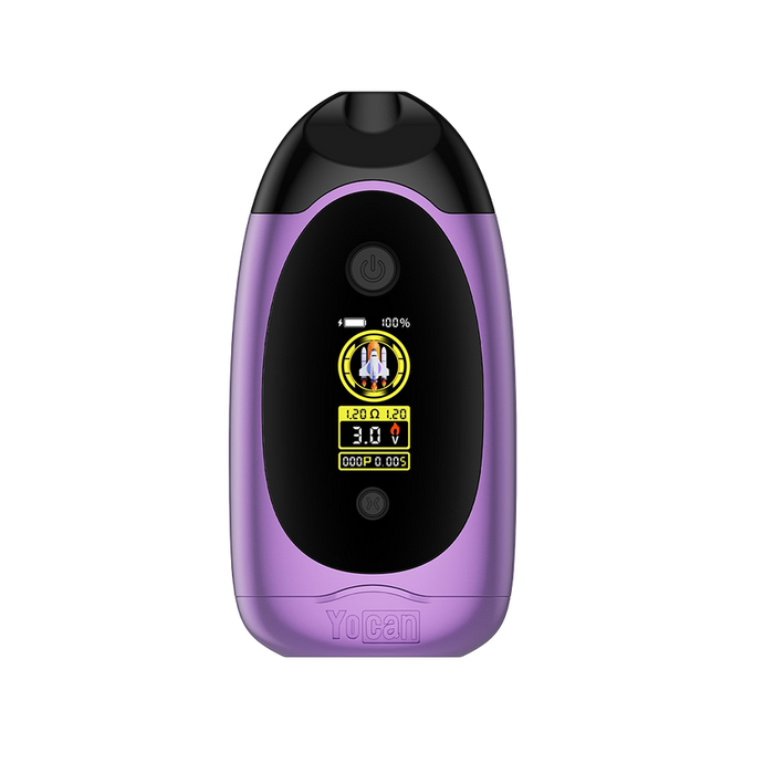 Yocan | Dubb Dual Cartridge Digital Vaporizer Assorted Colours 510 Battery Smoking Cat Distribution(S) PURPLE