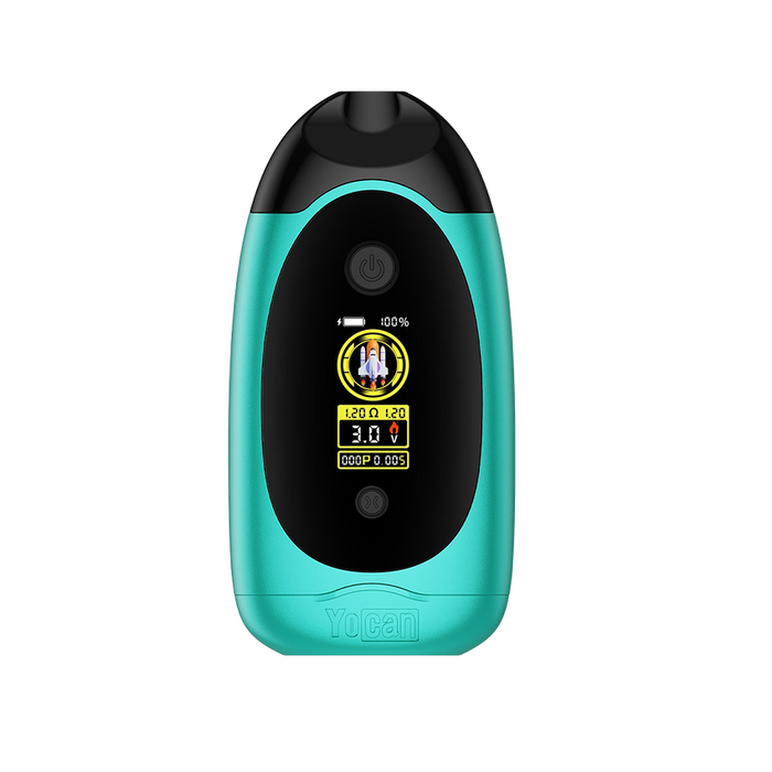 Yocan | Dubb Dual Cartridge Digital Vaporizer Assorted Colours 510 Battery Smoking Cat Distribution(S) TEAL