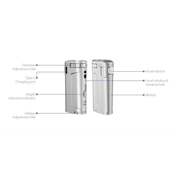 Yocan | UNI Twist Variable Voltage 510 Battery Kit with Charger