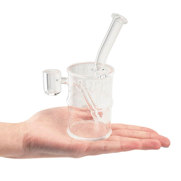 Ooze | Quartz Mini Rig - Toxic Barrel Bongs Cannatron