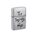 Zippo 200-109016 Tragically Hip Print Stacked Black Zippo Lighter ONE