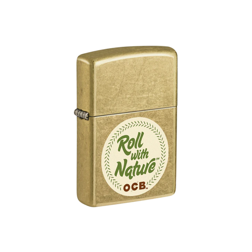 Zippo 48267-109232 OCB Reg Brass Nature Zippo Lighter ONE