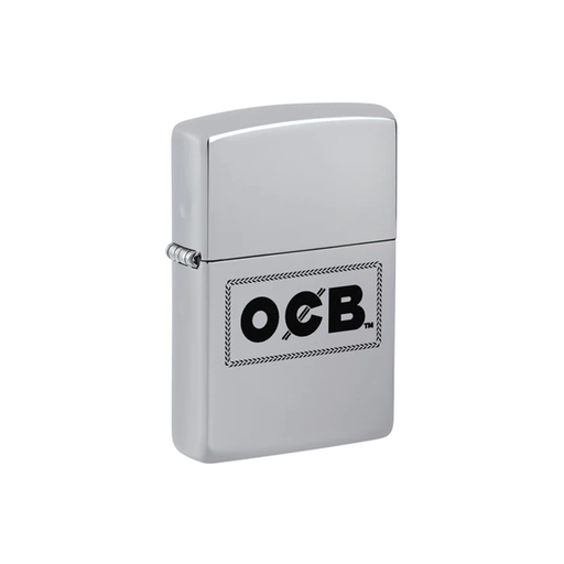 Zippo 250-109227 OCB Reg High Polish Chrome Cross Stitch Zippo Lighter ONE