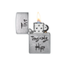 Zippo 200-109016 Tragically Hip Print Stacked Black Zippo Lighter ONE