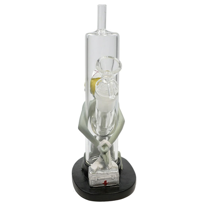 9'' Resin zombie nurse water pipe [H356] Resin · Silicone · Plastic Bong YHS Smoke