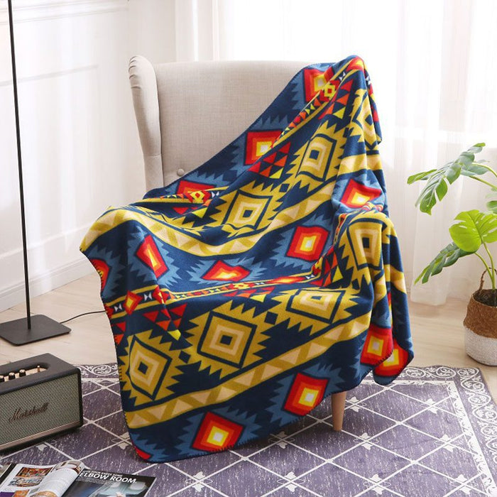 Nu Trendz Polar Fleece Blanket – 7 Lakes & Thunder Spirit Design[0135] Blanket Canadian Distributor