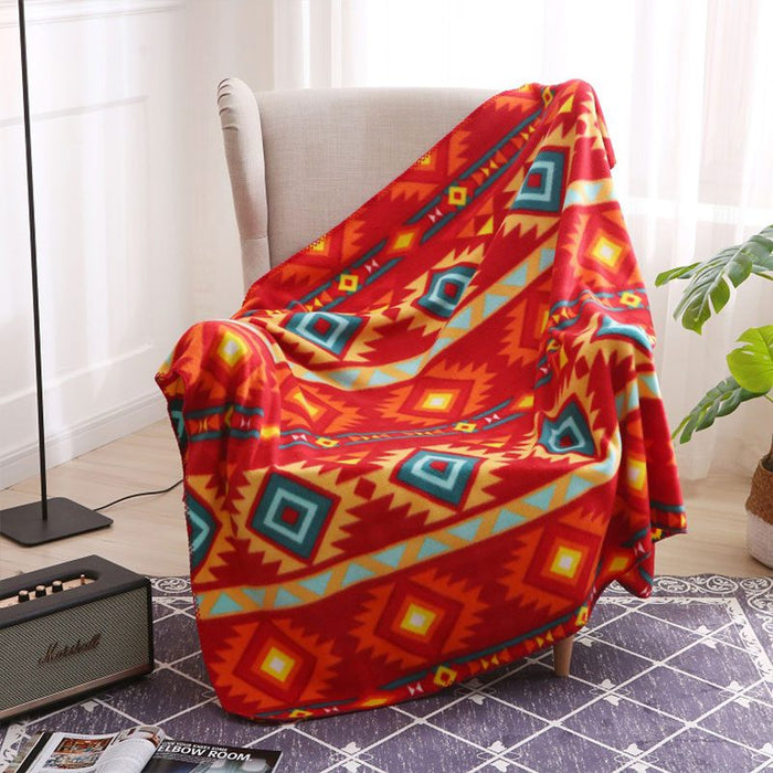 Nu Trendz Polar Fleece Blanket – 7 Lakes & Thunder Spirit Design[0135] Blanket Canadian Distributor