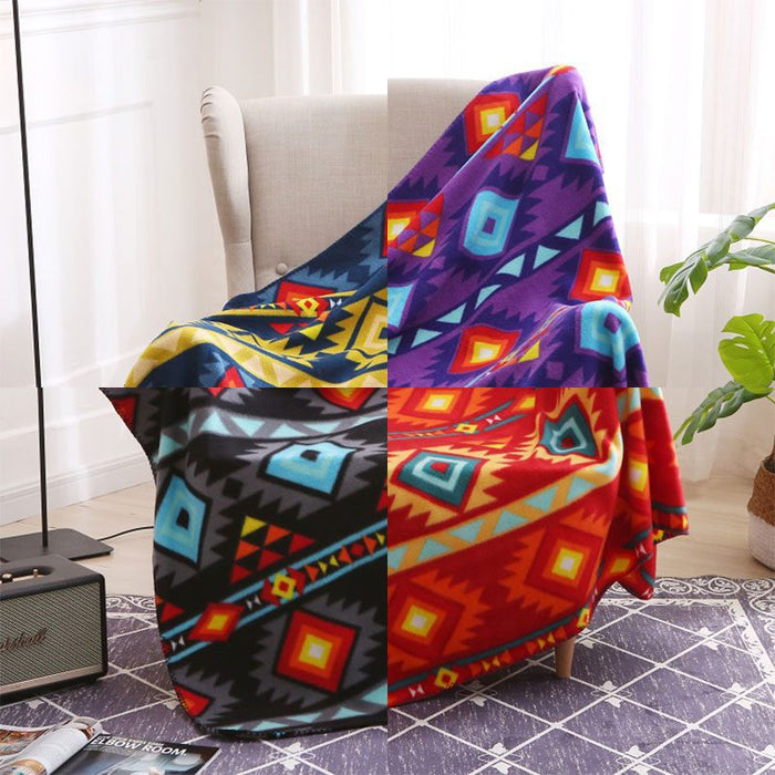 Nu Trendz Polar Fleece Blanket – 7 Lakes & Thunder Spirit Design[0135] Blanket Canadian Distributor