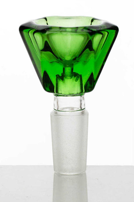 Crystal shape Glass bowl-Green - One Wholesale