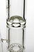 15" double flat diffuser heavy glass water bong- - One Wholesale