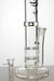 15" double flat diffuser heavy glass water bong- - One Wholesale