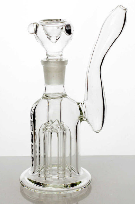 7" 6-arm diffuser glass water bong- - One Wholesale