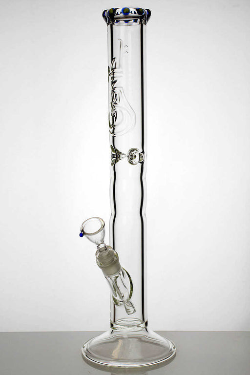 18" genie yellow dot curbed tube glass bong Glass Bong ONE