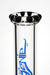 18" genie blue dot curbed tube glass bong- - One Wholesale