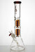 15 inches double 4 tree arms genie heavy glass water bong Glass Bong ONE Amber