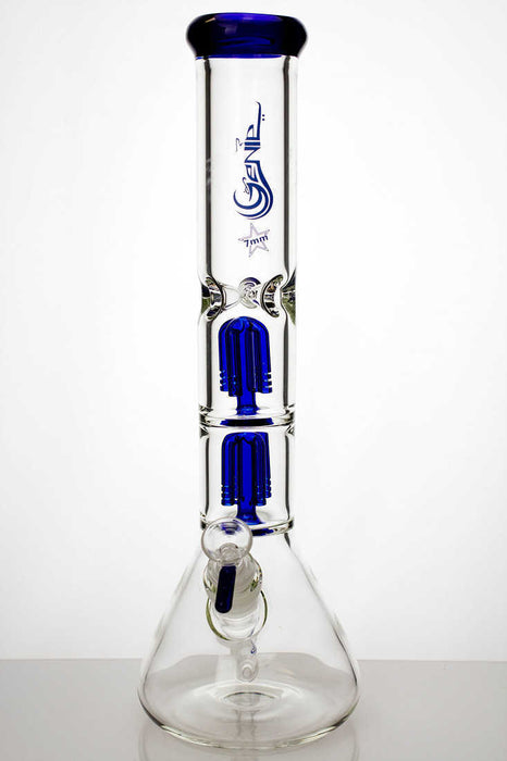 15 inches double 4 tree arms genie heavy glass water bong Glass Bong ONE