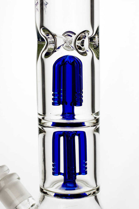 15 inches double 4 tree arms genie heavy glass water bong Glass Bong ONE
