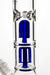 15 inches double 4 tree arms genie heavy glass water bong Glass Bong ONE
