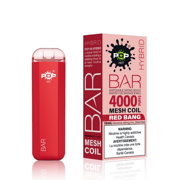 Pop Hybrid Bar 4000 Puff Disposable Vape Box of 5