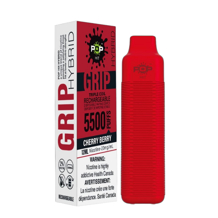 Pop Hybrid Grip 5500 Puff Rechargeable Vape Device Box of 10