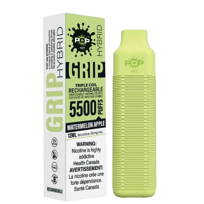 Pop Hybrid Grip 5500 Puff Rechargeable Vape Device Box of 10