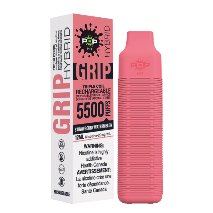 Pop Hybrid Grip 5500 Puff Rechargeable Vape Device Box of 10