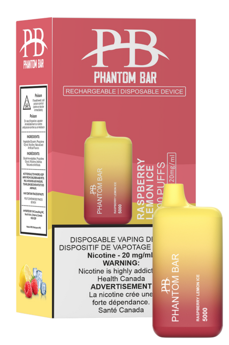 Phantom Bar's 5000 Puff Disposable BOX OF 10