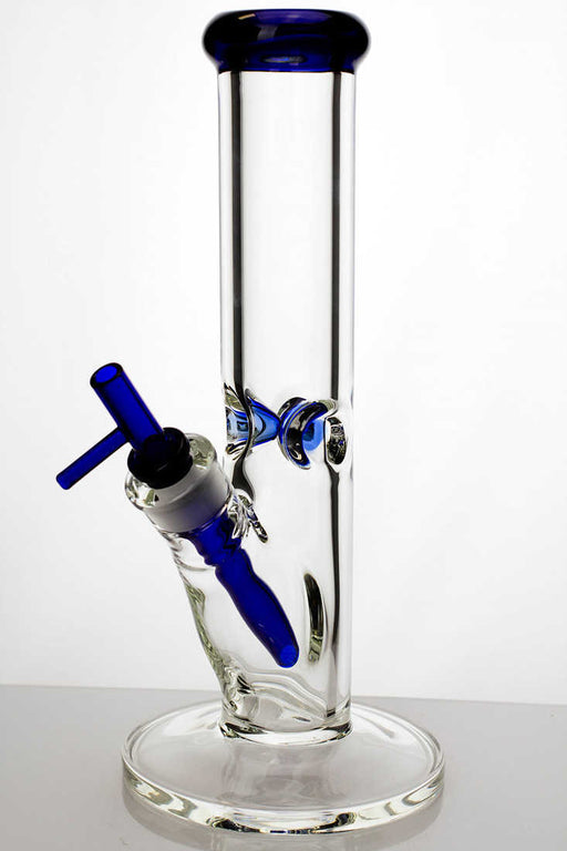 12" heavy glass tube water bong Glass Bong ONE Blue