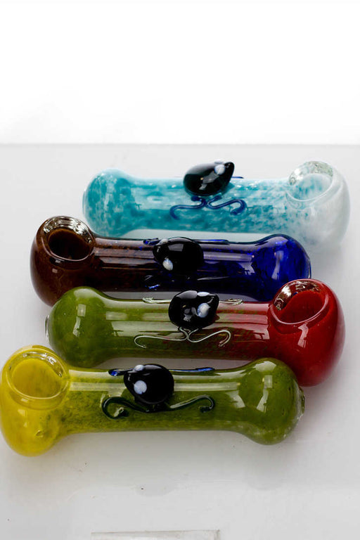 Soft Glass Hand Pipe with spider Glass Pipe ONE