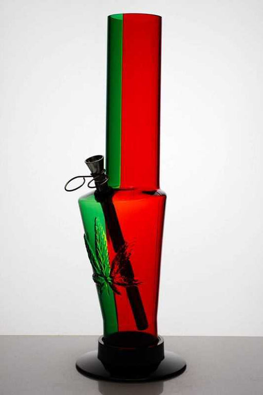 12" acrylic rasta water pipe Acrylic Bong ONE 1503