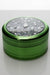 Aluminium 3 parts grinder with acrylic window-Green - One Wholesale