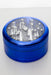 Aluminium 3 parts grinder with acrylic window-Blue - One Wholesale