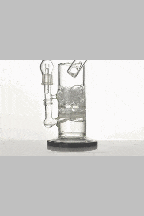 12" ghost 2-in-1 cyclone flat diffused oil rig Glass Rig ONE