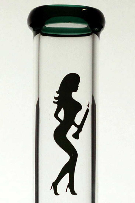 21" volcano double 6 arms glass water bong- - One Wholesale
