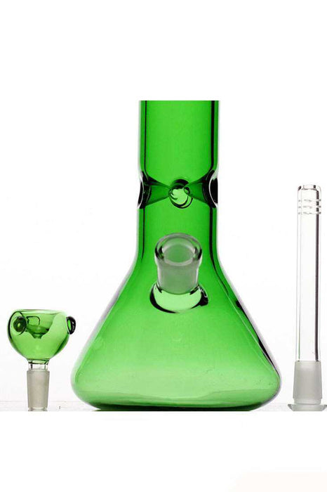18" volcano colored glass classic beaker bong- - One Wholesale