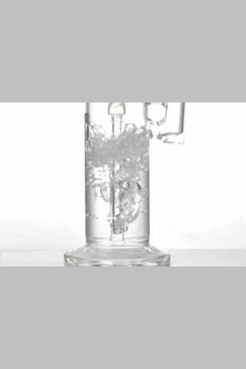 12" Ice glass beanpole stem bubbler Glass Bong ONE