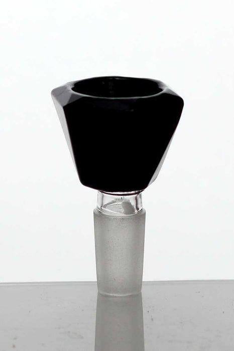 Crystal shape Glass bowl-Black - One Wholesale