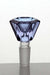 Crystal shape Glass bowl-Purple - One Wholesale