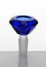 Crystal wide shape Glass bowl-Blue - One Wholesale