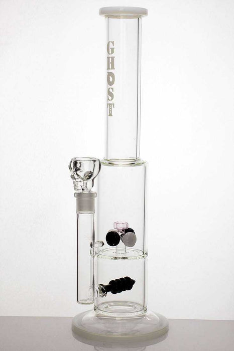 18 inches Mini shower head and inline diffused water  bong-Clear - One Wholesale