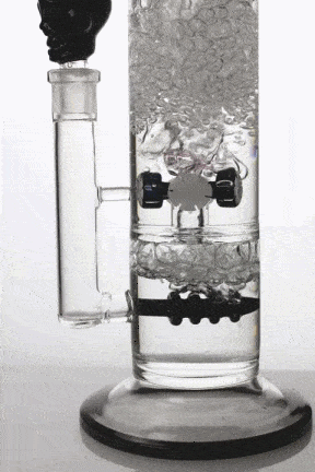 18 inches Mini shower head and inline diffused water bong Glass Bong ONE