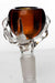 Talon shape glass bowl-Amber - One Wholesale